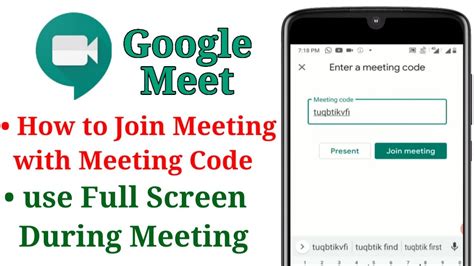 Meet google com code